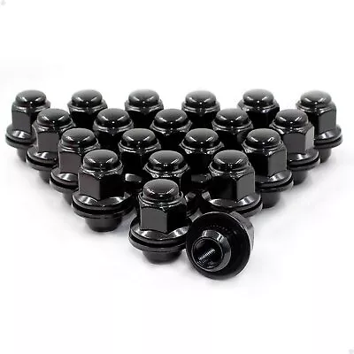 20 OEM Factory Style Lug Nuts Fits Toyota Lexus Mag Flat Seat Wheel 12x1.5 Black • $24.95