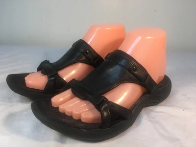 $24.99 • Buy Merrell Glade Slide Sandals Women's Black Leather Slip On - US 7