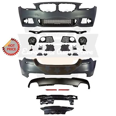 Bmw F10 Msport Style Front & Rear Bumper W/ Fogs For 11-13 Bmw F10 550 4d No Pdc • $998