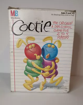 Milton Bradley Cootie Game 1986 Box And Game Board Only No Pieces • $7