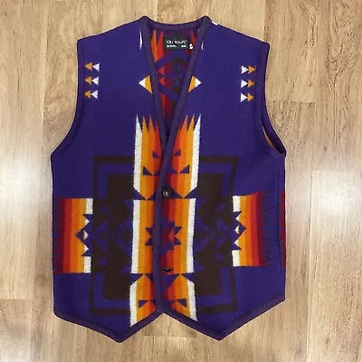 VTG Wool Purple Cry Wolfe Vest Sz S/M • $40
