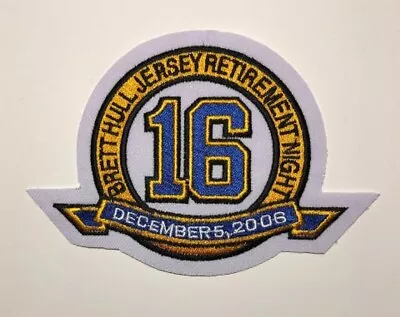 $15.99 • Buy St. Louis Blues Brett Hull Retirement Jersey Patch 