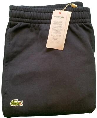 £49.99 • Buy Lacoste Mens Navy Slim Fit Cotton Blend Joggers Tracksuit Bottoms Size Large NEW