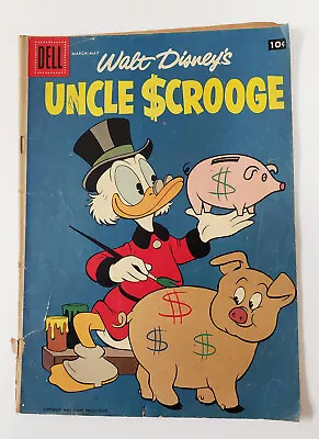 1958 Walt Disney's UNCLE SCROOGE #21 By Dell Comics Carl Barks Art - GD To VG • $11.99