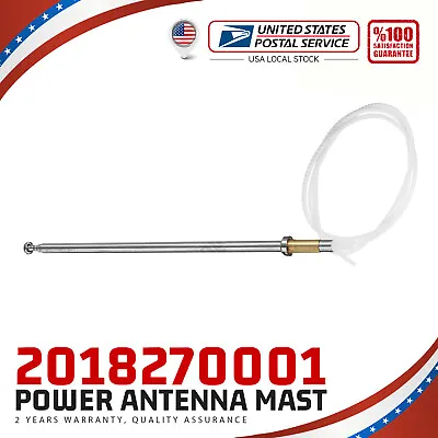 Power Antenna Mast MGT Silver 65221375569 For BMW E12 E23 E24 E28 E30 • $12.99
