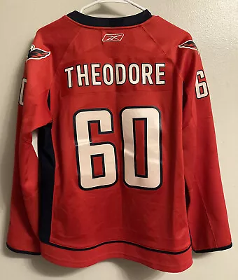 Jose Theodore Washington Capitals Jersey Reebok Womens L Large Red NHL • $22.96