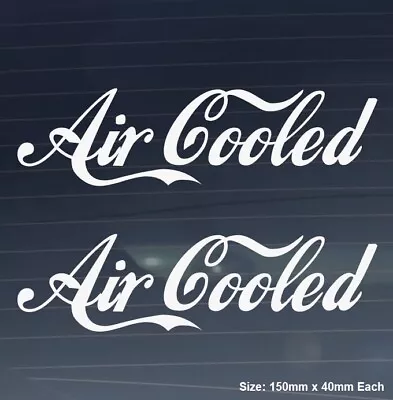 $6.75 • Buy Air Cooled Vinyl Decal Sticker Funny Volkswagen VW Beetle Bug Kombi Van