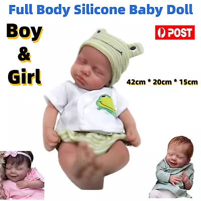 19 Inch Reborn Baby Dolls Girl Boy Kids 50cm Full Silicone Real Newborn Body AU • $91.99