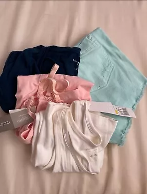 New Maternity Clothing Lot Bundle Shorts Shirts Tops Motherhood Small Medium • $45