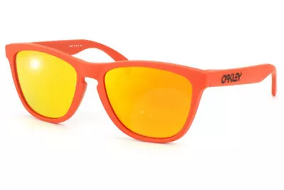 Oakley Sunglasses Frogskins Orange W/Fire Iridium 24-344 • $250