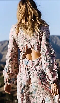 $130 • Buy Spell Authentic Sayulita Frill Gown Musk- Size M