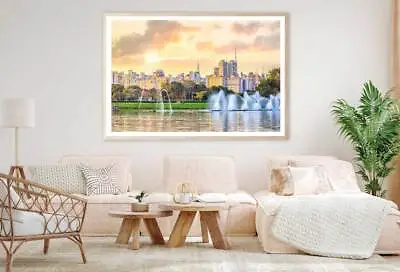 $119.90 • Buy Sao Paulo Skyline From Parque Print Premium Poster High Quality Choose Sizes