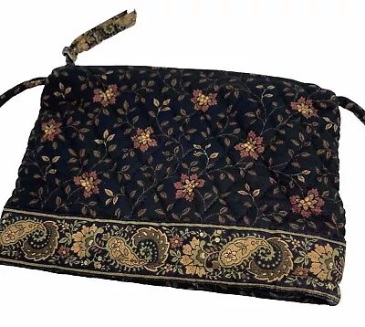 Vintage Bag Vera Bradley Designs Crossbody Purse Black Walnut Paisley Retired • $14.97