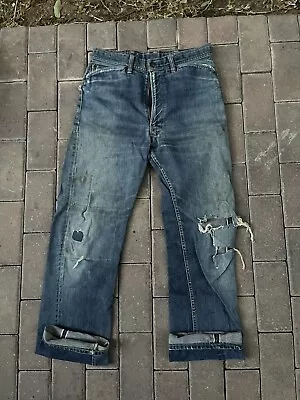 Vintage 50s Roebucks Selvedge Denim Jeans  • $350