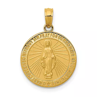 14k Miraculous Medal Pendant M1437 • $267.36