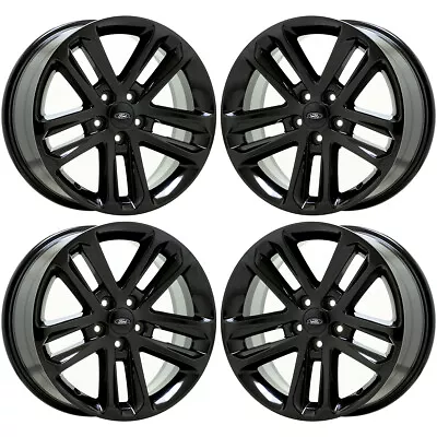 EXCHANGE 18  2011-2019 Ford Explorer Black Wheels Rims Factory OEM Set 3859 • $749