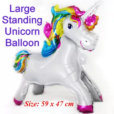 $2.06 • Buy Unicorn Balloon - Large Standing Foil Balloon, Party Supplies Kids Fantasy