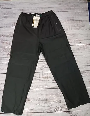 Columbia Rain Pants Men's XL Black Classic Ibex Plant RM 8020-700 Straight Leg • $45