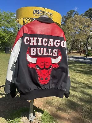 1995 Chicago Bulls Official NBA Jeff Hamilton Jacket Mint Condition Size XL • $250