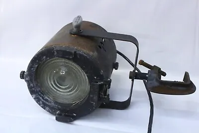 Vintage Strand Century Lighting Stage Theatre Light Black With Clamp Hollywood • $44.99