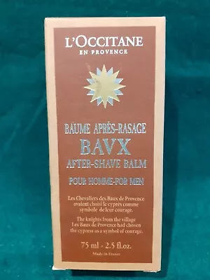 L’Occitane En Provence Mens BAVX After- Shave Balm.75ml.**New In Box** • £25