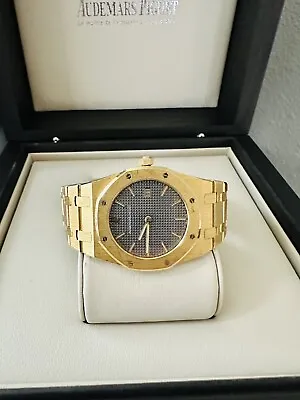 Vintage Men’s Audemars Piguet 33mm Royal Oak Watch 18K Yellow Gold Unpolished • $24995