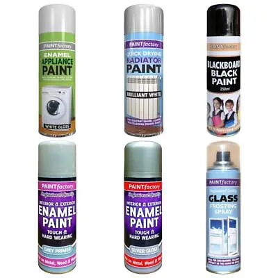 Spray Paint Aerosol Household Appliance Enamel Blackboard Radiator Frosted Glass • £3.89