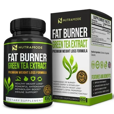 Green Tea Fat Burner Supplement With EGCG Thermogenic Diet Appetite Suppressant • $15