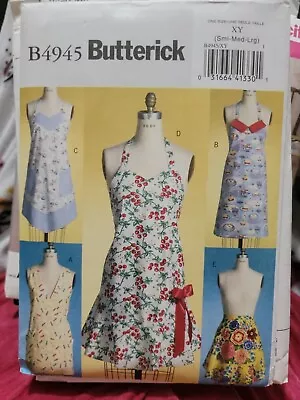 Butterick 4945 Vintage/Retro Style Apron Pattern O/S S - L • $8.74