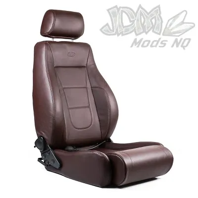 SAAS Trax 4x4 Seat Premium Brown Leather ADR Compliant TS3005 • $859