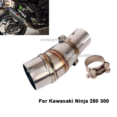 For Kawasaki Ninja 300 Ninja 250 2013-2016 Slip On Exhaust System Mid Link Pipe • $28.90