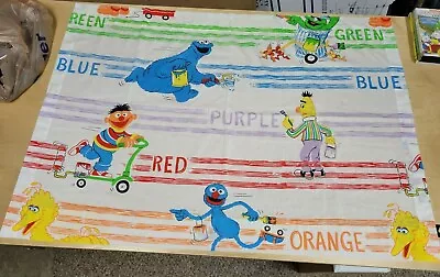 Vintage Sesame Street Curtain Panels Excellent Condition Great Characters! • $38.49