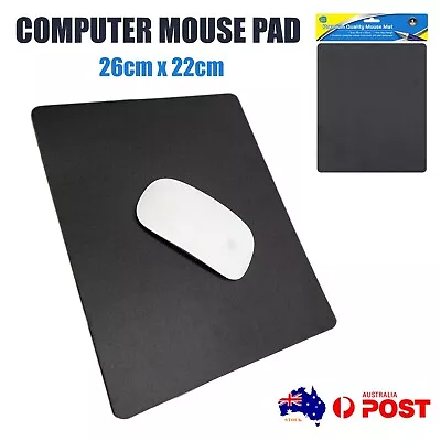 $4.50 • Buy Computer Mouse Pad Classic Black Non-Slip Gaming Desk Office Laptop Mat Mousepad