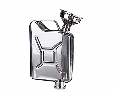 £8.99 • Buy 5oz Jerry Can Hip Flask Funnel Gift Set Stainless Steel Liquor Christmas Whiskey