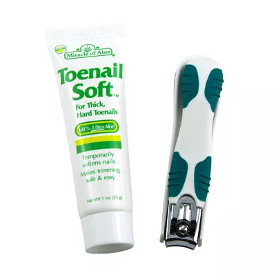 Miracle Of Aloe Toenail Soft Cream Plus Easy Hold Toenail Clipper • $9.99