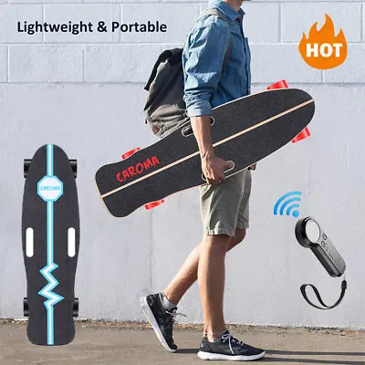 32  350W Electric Skateboard Motorized LongBoard W/ LCD Wireless Remote 15 MPH  • $119.99