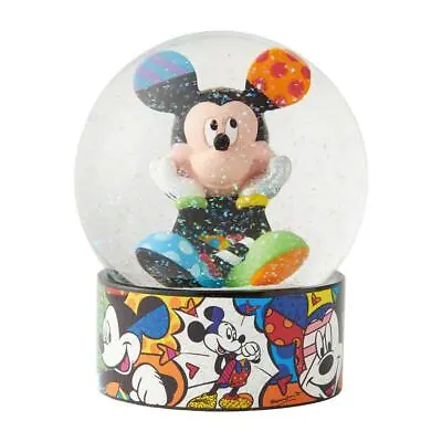 Romero Britto Disney Mickey Mouse Waterball/ Waterglobe/ Glass Snow Globe • $99.99