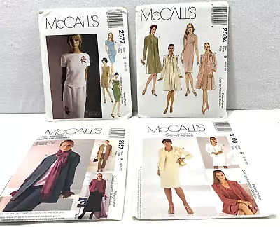 4 McCalls Womens Sz B 8-10-12 Patterns Dress Jacket Skirt Pants Top Uncut • $23.10