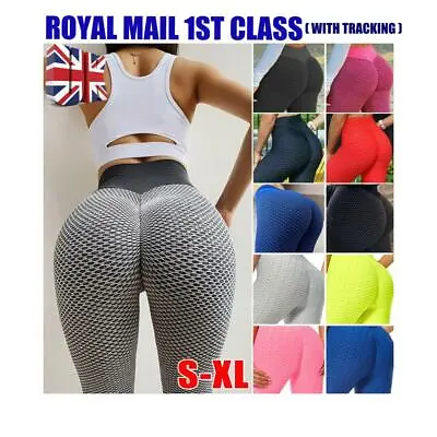 £7.45 • Buy Women Anti-Cellulite Yoga Pants Push Up Tik Tok Leggings Bum Butt Lift Sport Gym