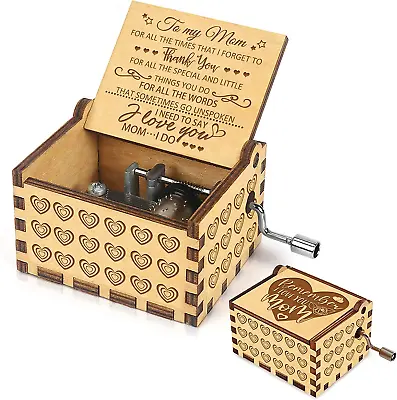 $15.30 • Buy You Are My Sunshine Music Box For Mom, Small Wooden Music Boxes I Love You Mom