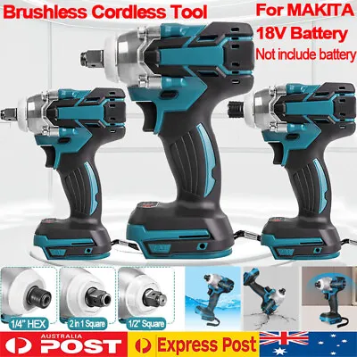 $52.99 • Buy Cordless Brushless Impact Wrench Driver Tool Replace Body For Makita 18V Battery
