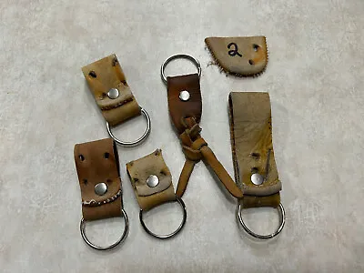 Vintage Baseball Glove Leather Key Chain Fobs Lot Of 5 Hand Made Random Lengths • $17.99