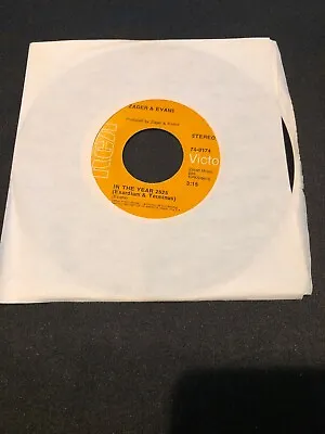 Vintage 1969 ZAGER & EVANS IN THE YEAR 2525/ Little Kids 45 Record Vinyl • $9.99