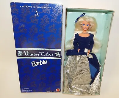 Vintage Avon First In Series Special Edition Winter Velvet Barbie - NRB • $24.99