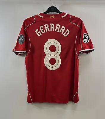 £44.99 • Buy Liverpool Gerrard 8 Home Football Shirt 2014/15 Adults Medium Warrior G869