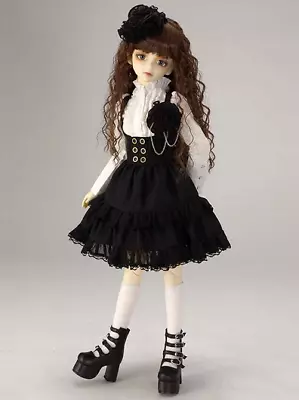 BJD Volks Super Dollfie Dream SD SD13 DD Black Rose Corsage Dress Outfit Set • $46.36