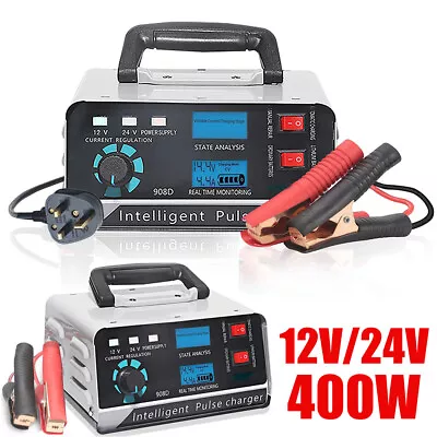 400W 30A 12V/24V Car Battery Charger Smart Pulse Repair Boat Trickle AU Plug • $48