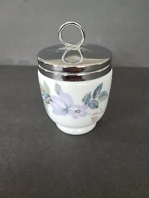 Vintage Royal Worcester England Porcelain Egg Coddler Floral Pattern • $13.67