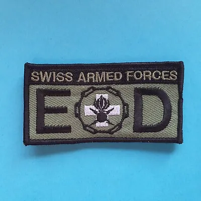 SWITZERLAND SWISS KFOR EOD Explosive Ordnance Disposal Military TAB Badge Patch • $9.99