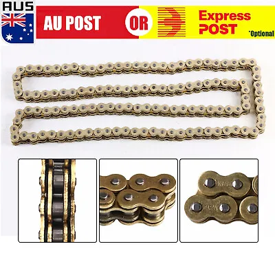 Heavy Load 520x120 ATV Motorcycle O-Ring Drive Chain 520 Pitch 120 Links Gold H • $49.79